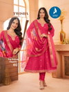 Twisha By Kaya Roman Silk Wholesale Kurti With Bottom Dupatta In India